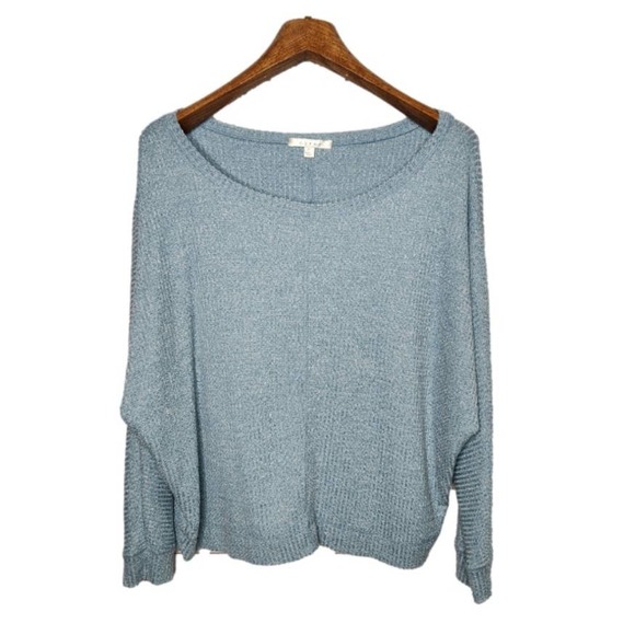 Cyrus Tops - Cyrus Blue Knit Pullover Dolman Sleeves Size XL